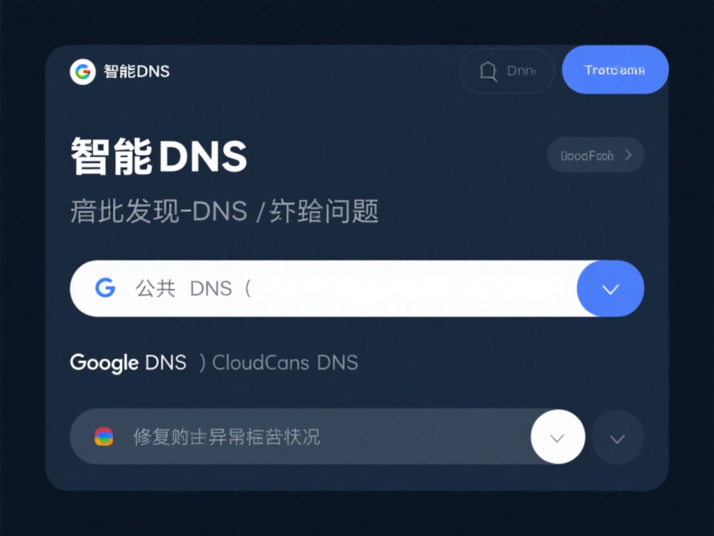 智能DNS工具：如果发现是DNS解析问题，可以设置